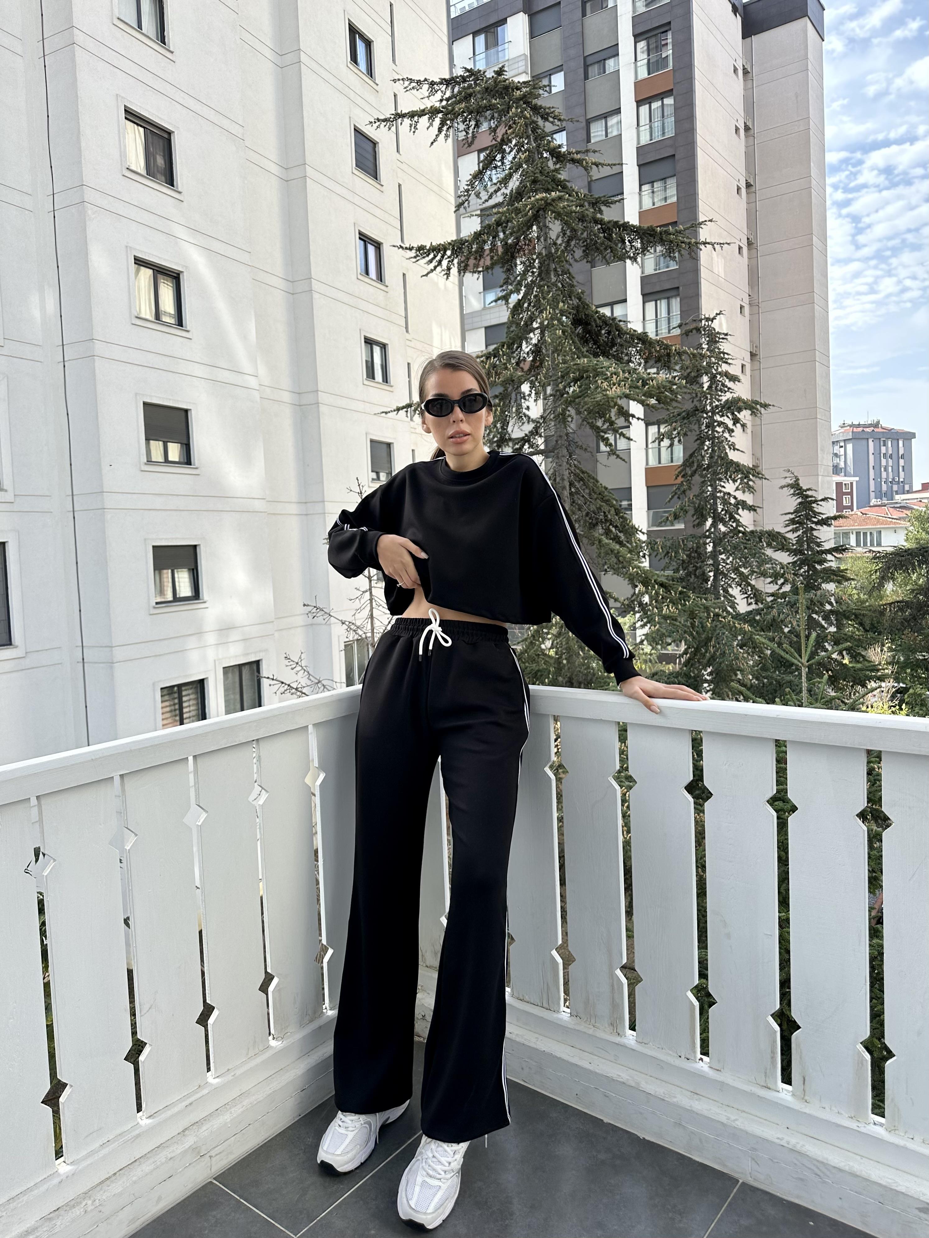 Siyah Kadın Eşofman Takım