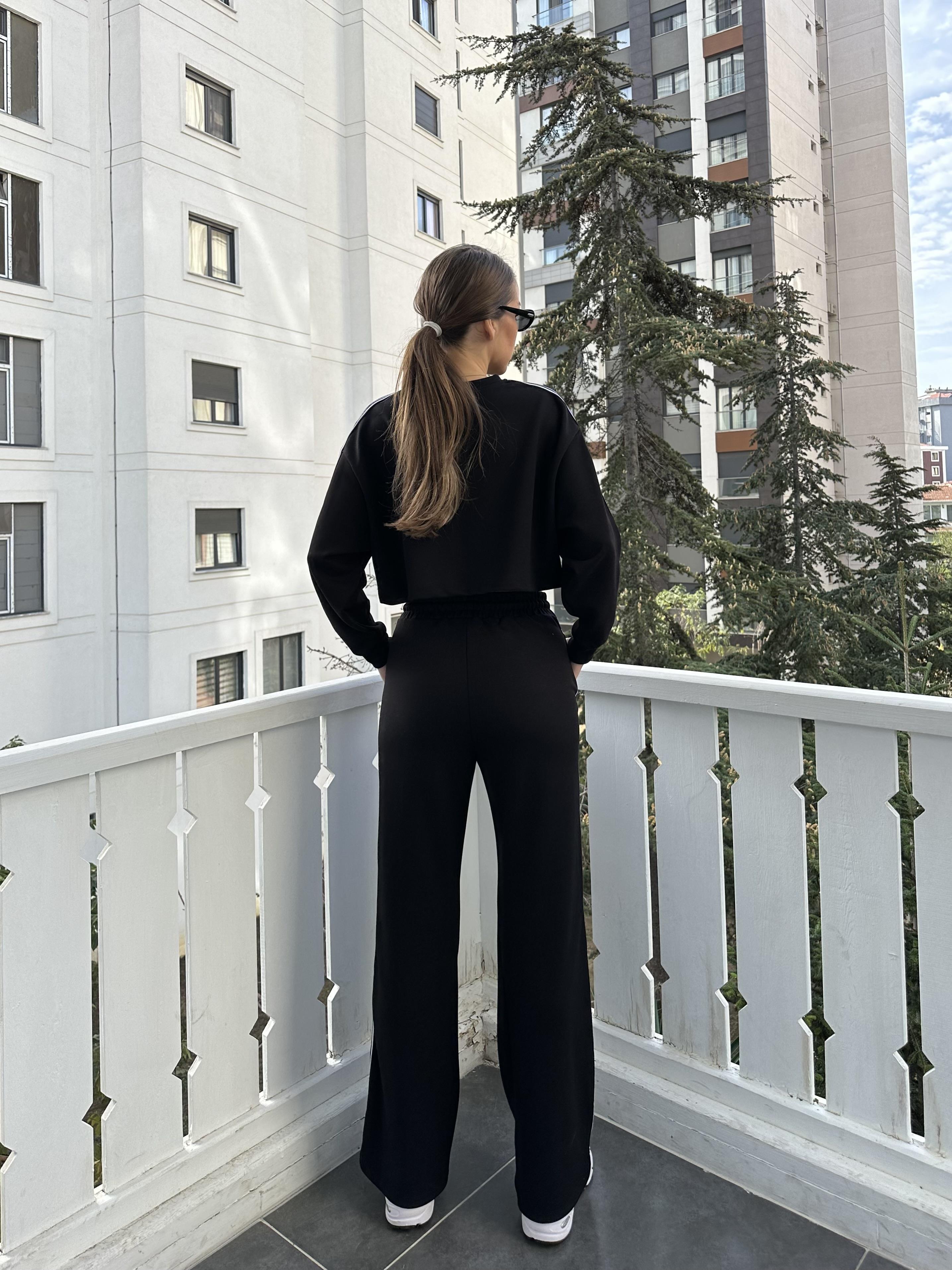 Siyah Kadın Eşofman Takım