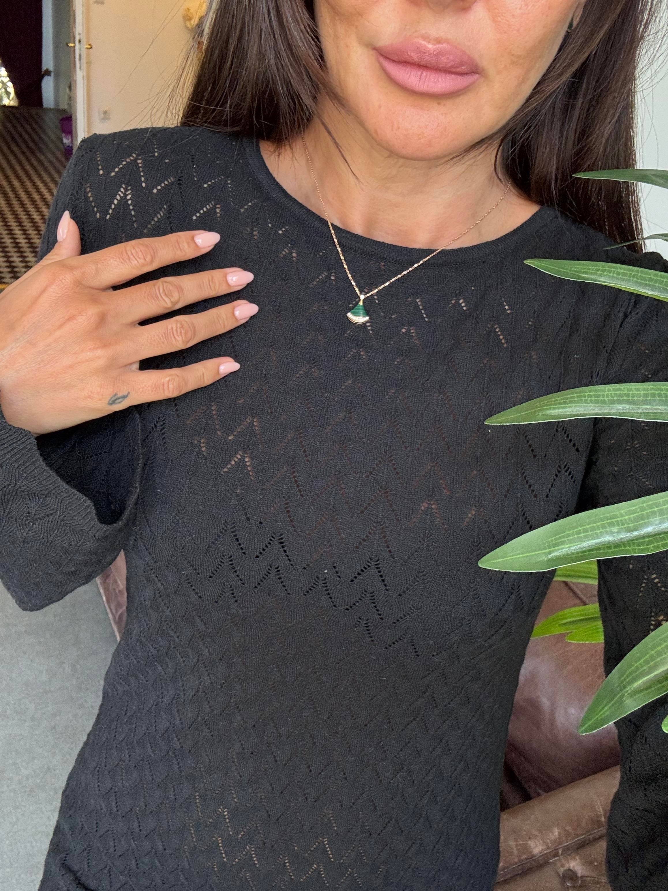 Siyah Mini Örme Elbise