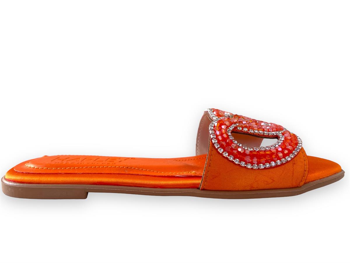 Turuncu Rebecca Taşlı Terlik