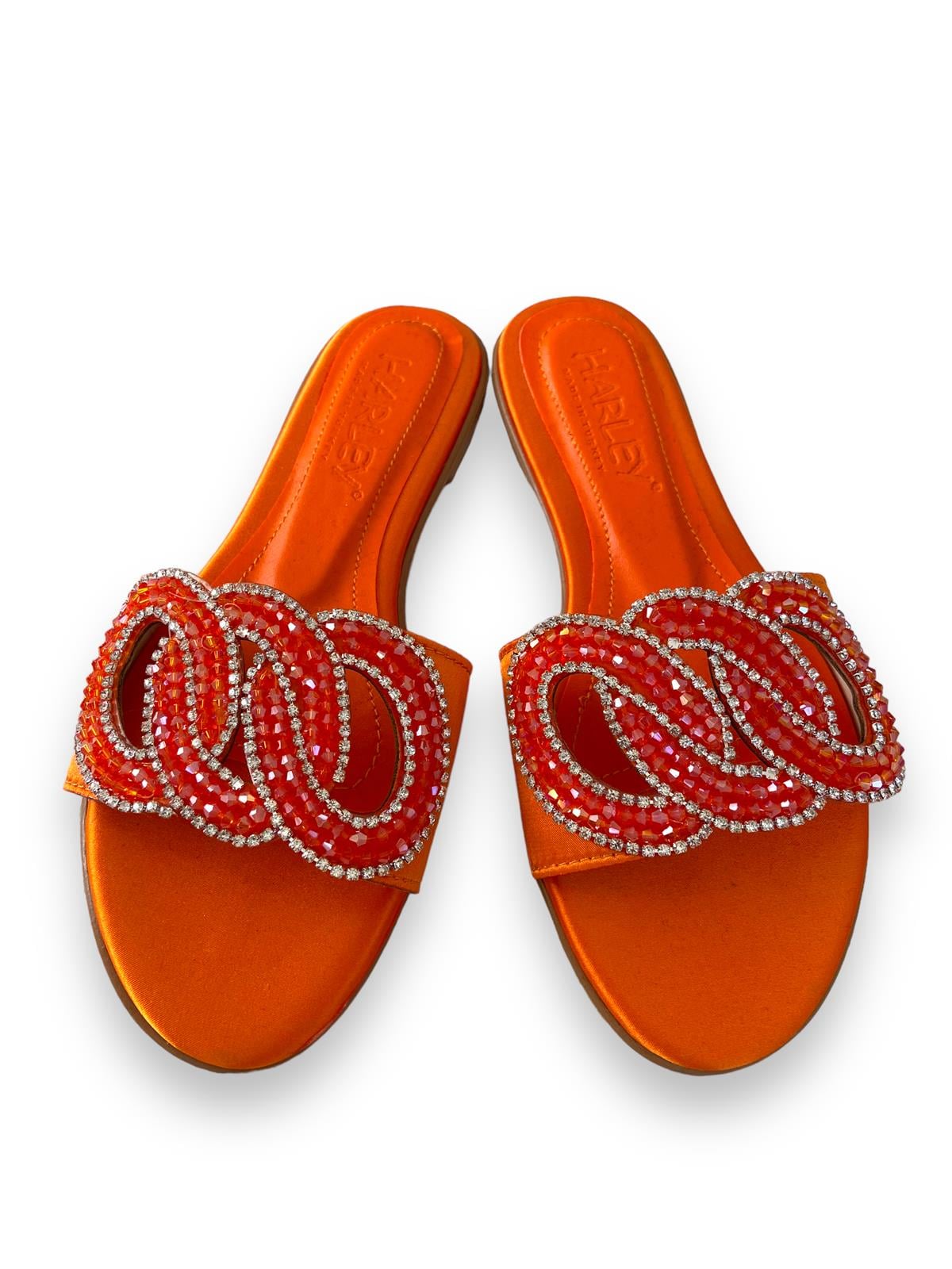 Turuncu Rebecca Taşlı Terlik