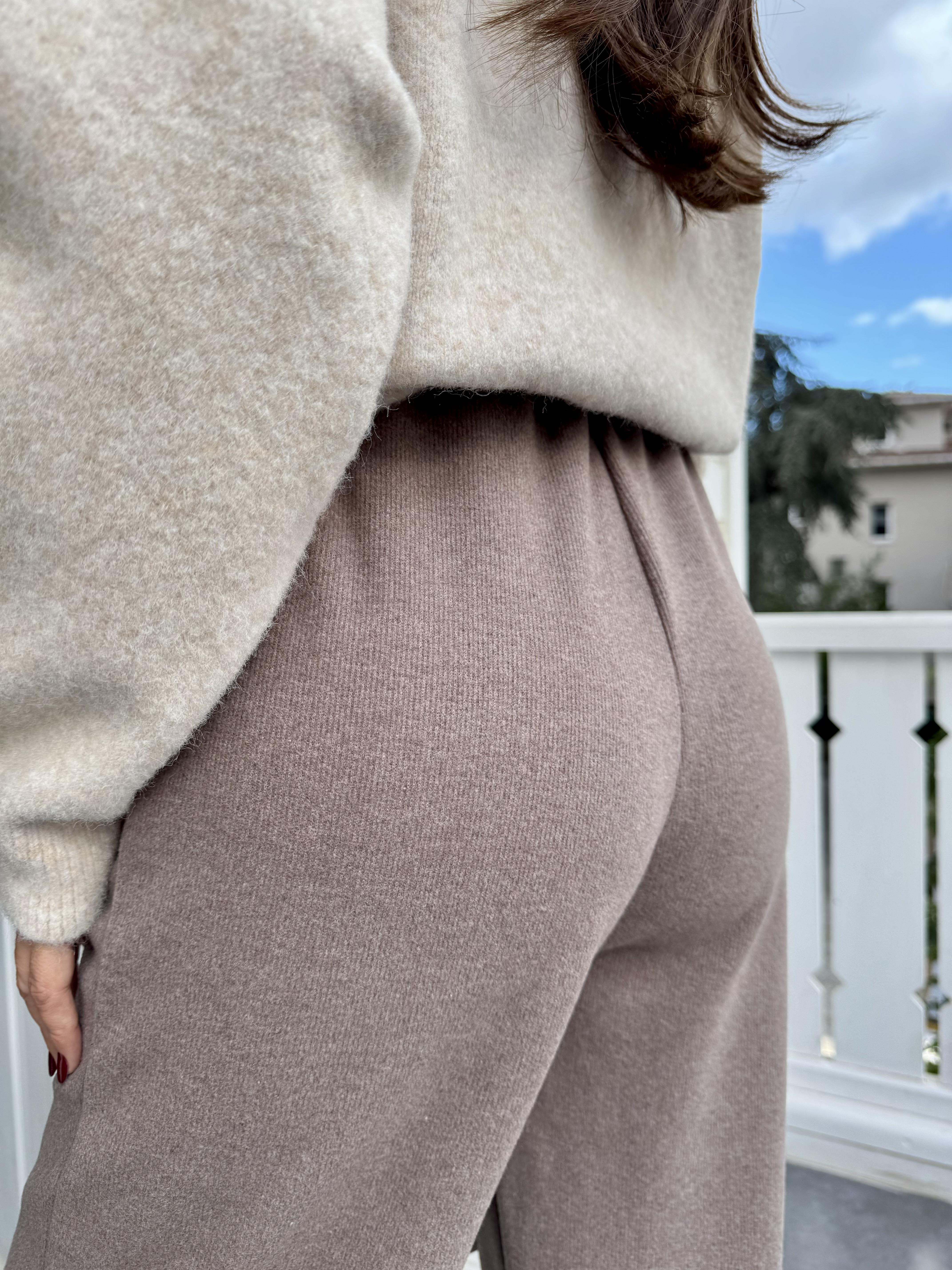 Vizon Soft Doku Bol Paça Pantolon