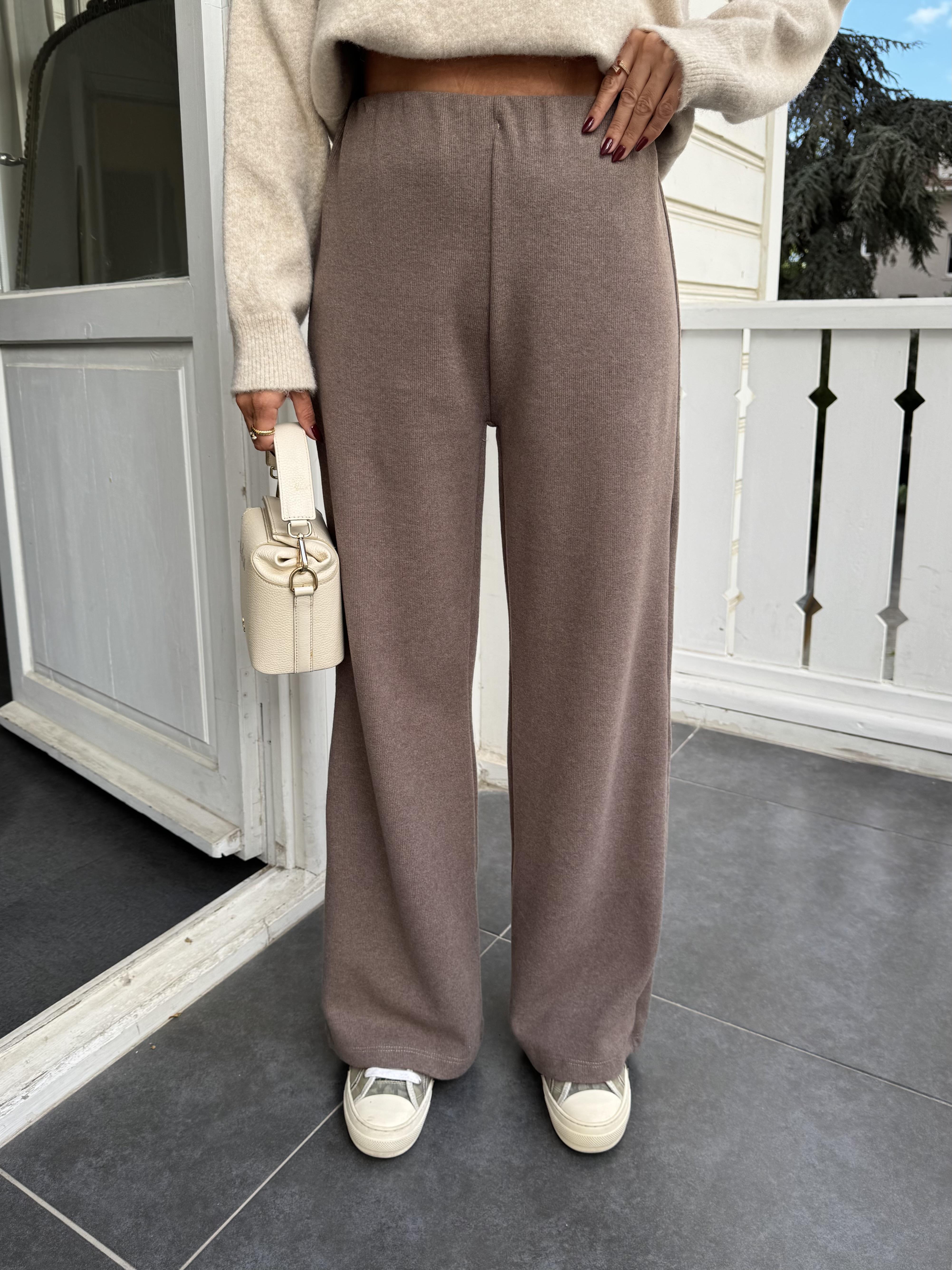 Vizon Soft Doku Bol Paça Pantolon