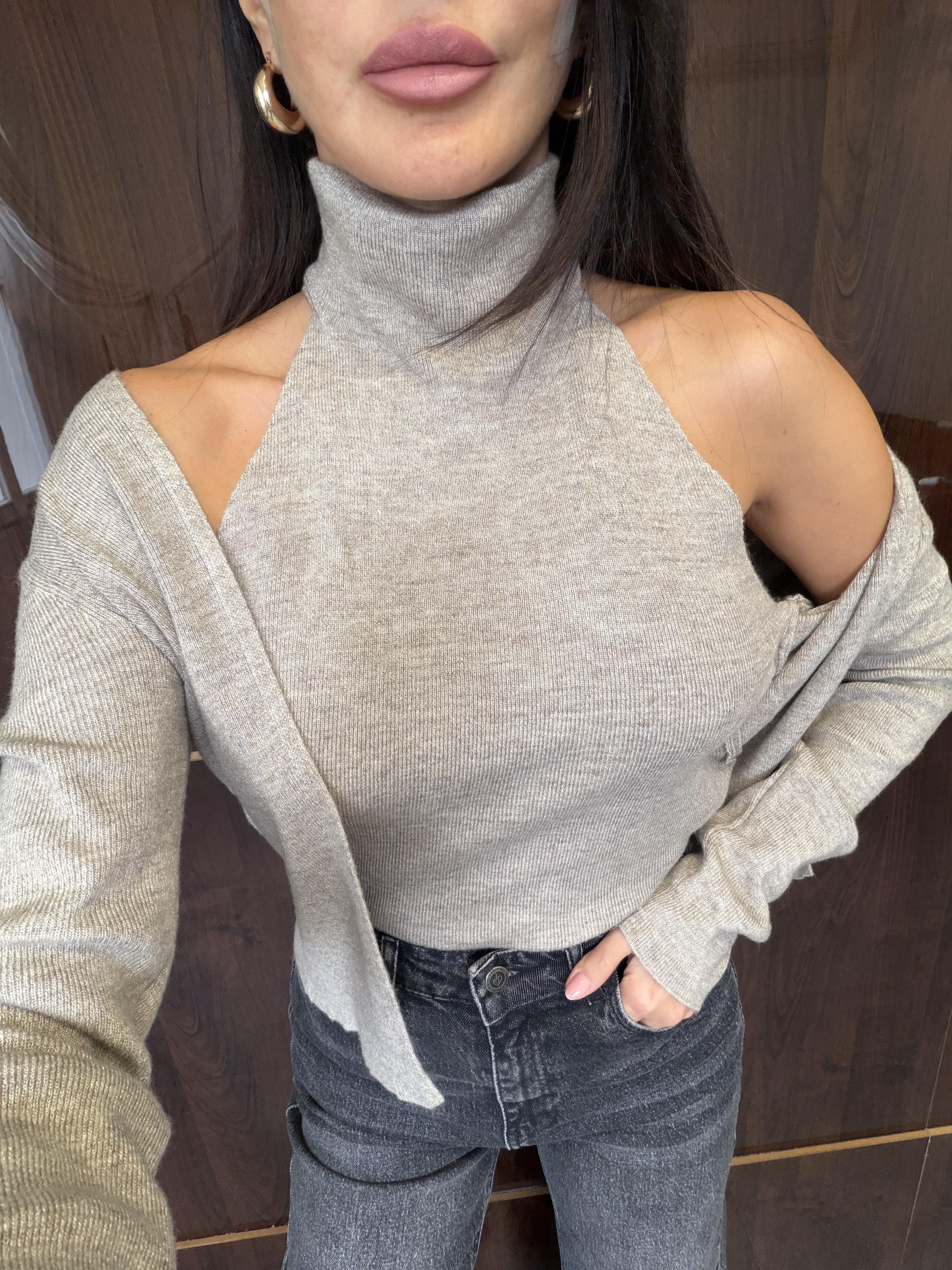 Vizon Tasarım Bluzlu Hırka