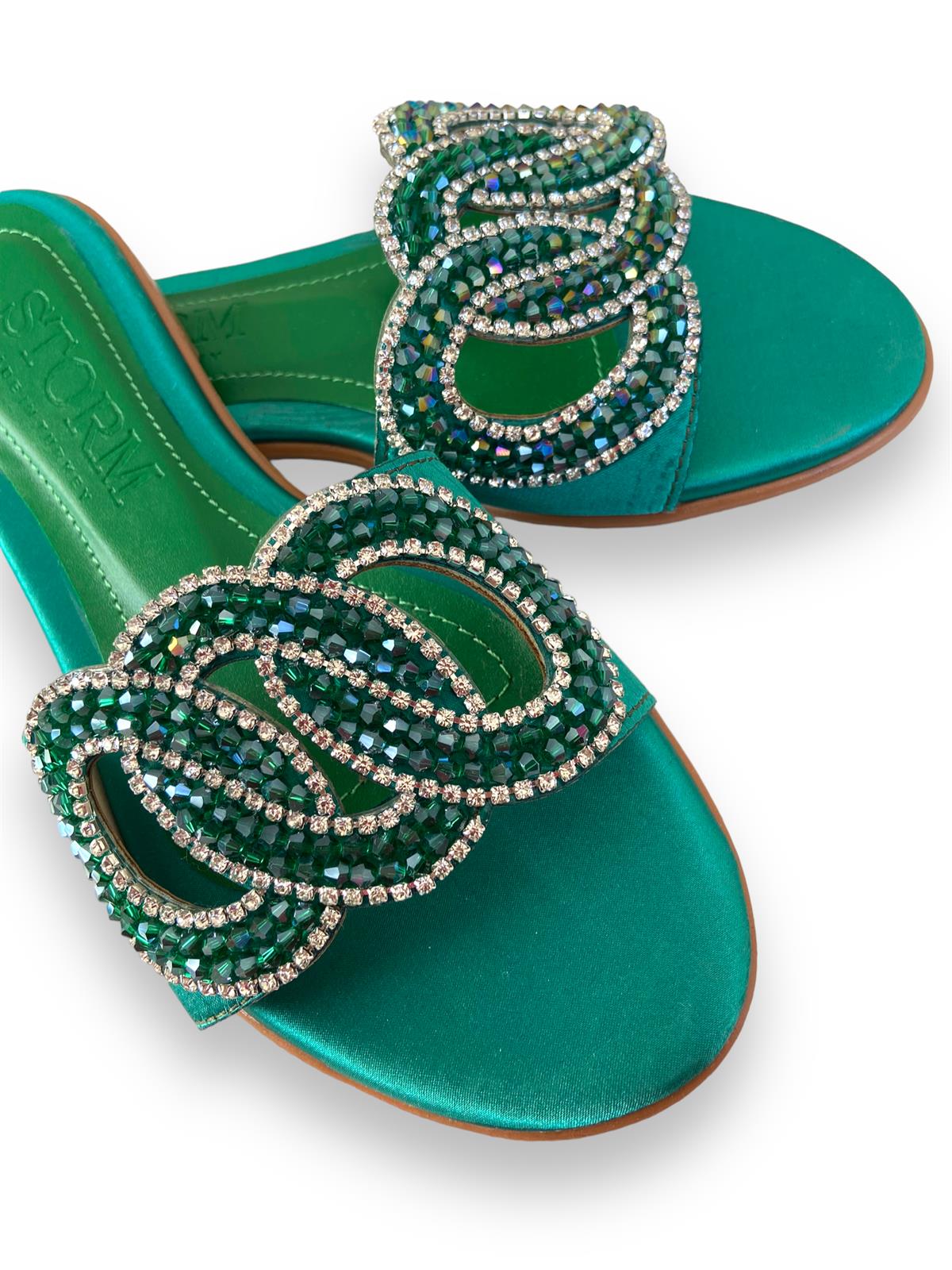 Yeşil Rebecca Taşlı Terlik