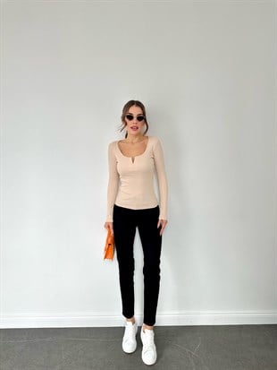 Süper Siyah Mom Fit