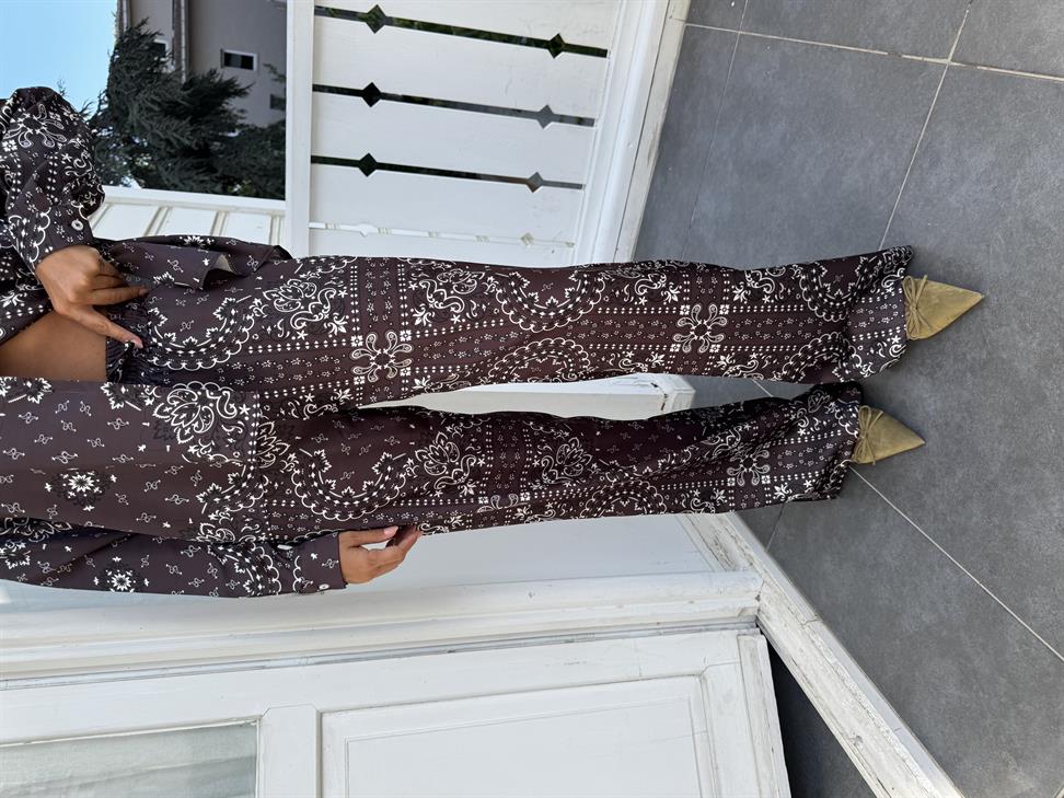 Acı Kahve Chester Pantolonlu Takım