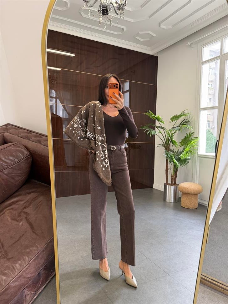 Acı Kahve-Ekru Şal