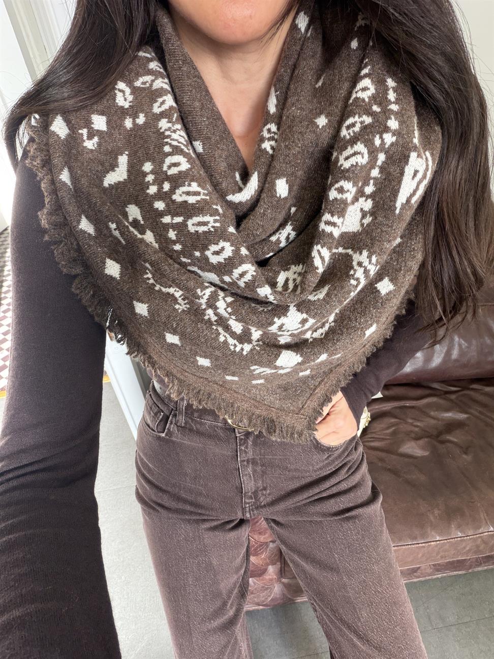 Acı Kahve-Ekru Şal