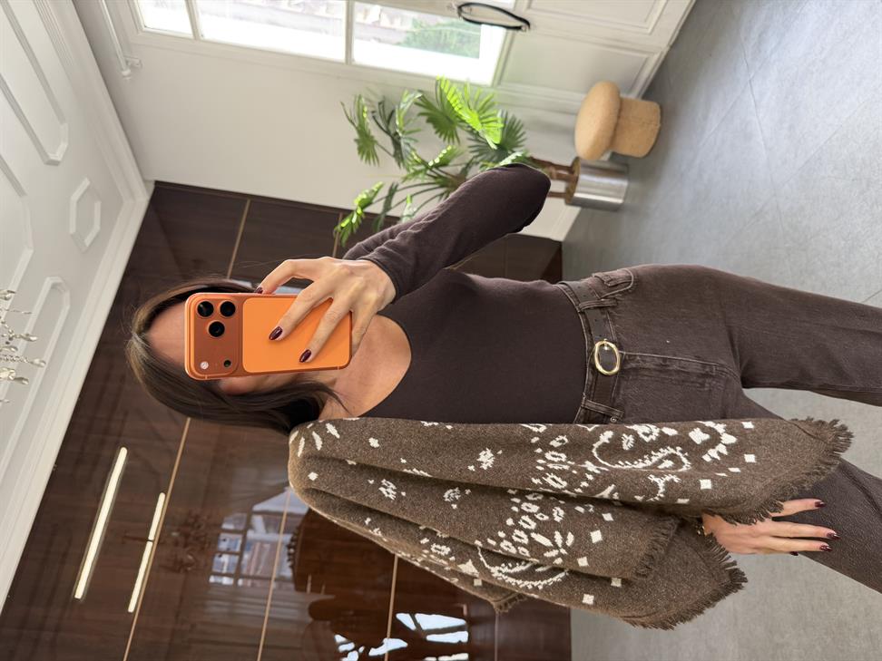 Acı Kahve-Ekru Şal