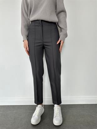 Antrasit Önü Dikişli Kumaş Pantolon