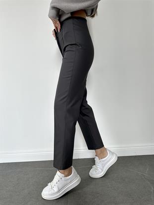 Antrasit Önü Dikişli Kumaş Pantolon