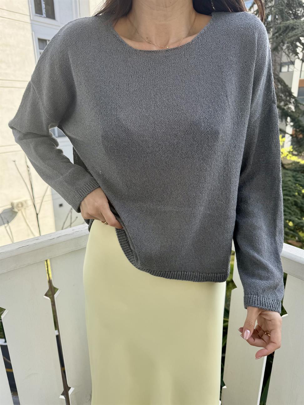 Antrasit Merserize Triko