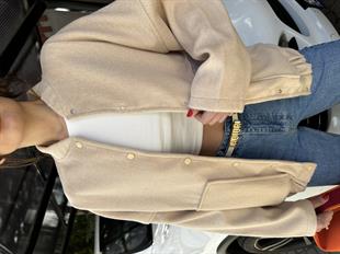 Bej Bomber Ceket
