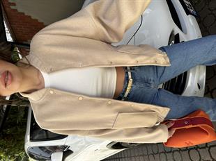 Bej Bomber Ceket