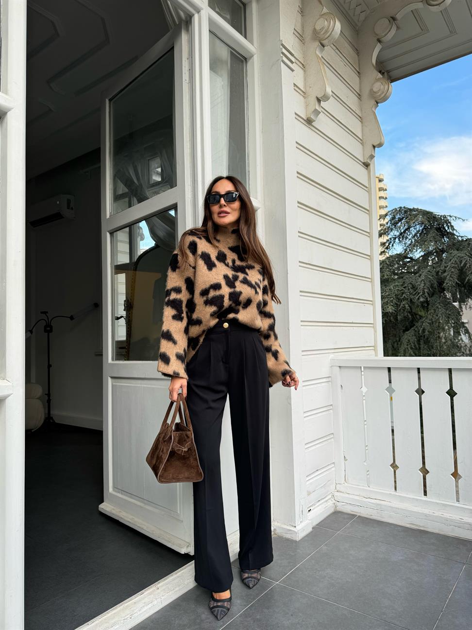 Bej Sakallı Leopar Kazak