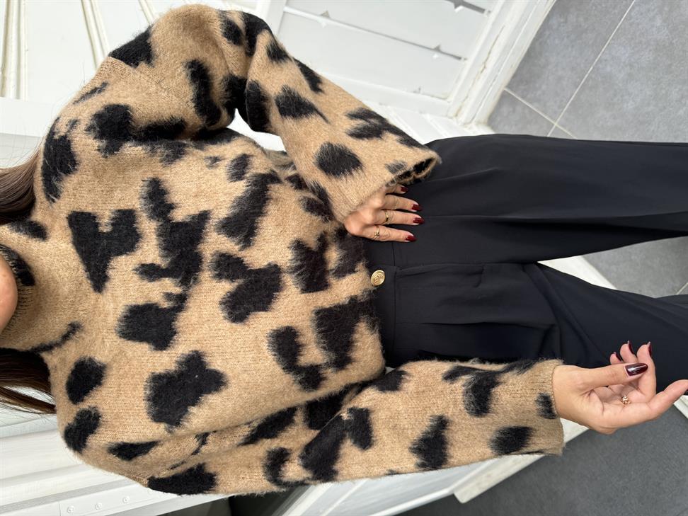 Bej Sakallı Leopar Kazak