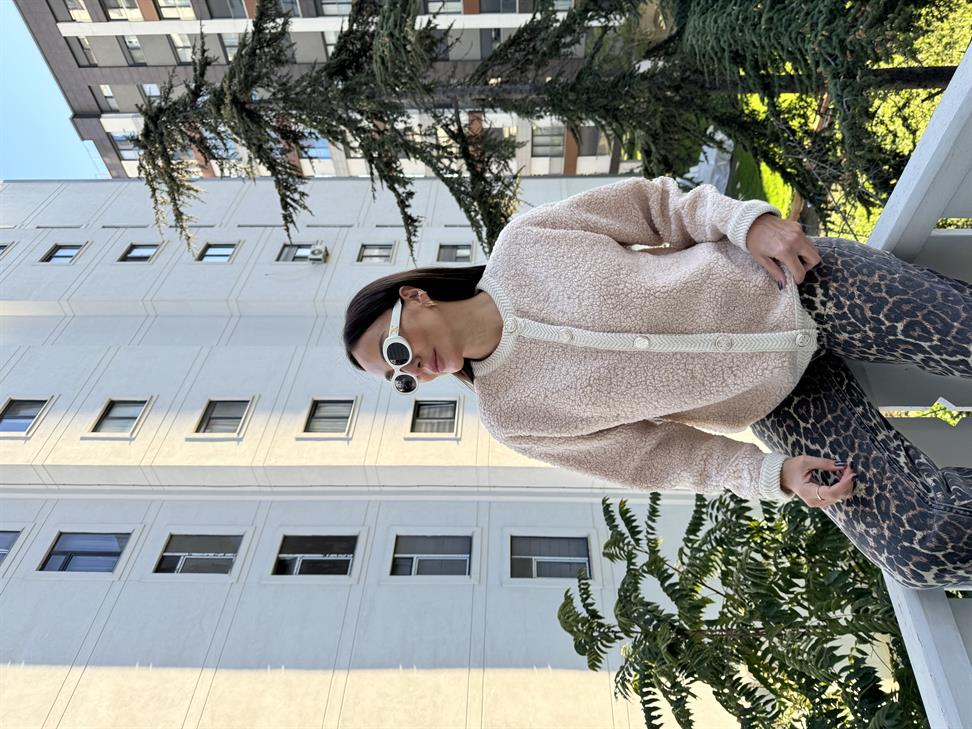 Bej Teddy Hırka