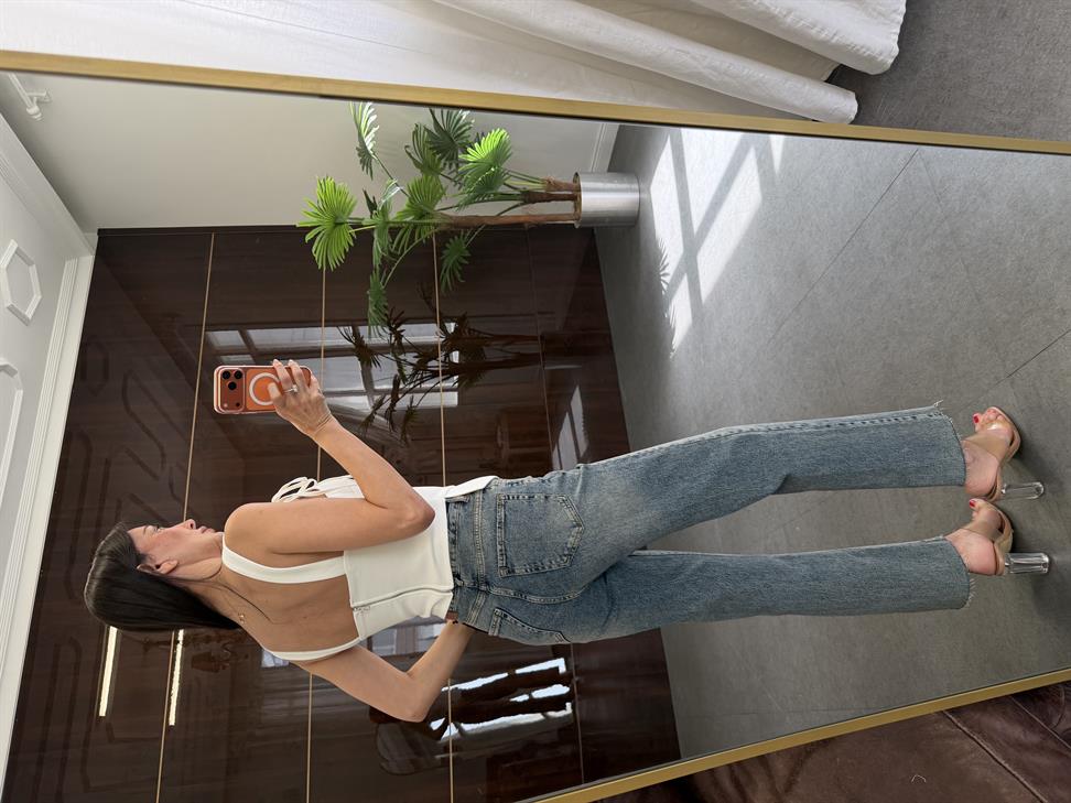 Beyaz Atlas Korse Bluz