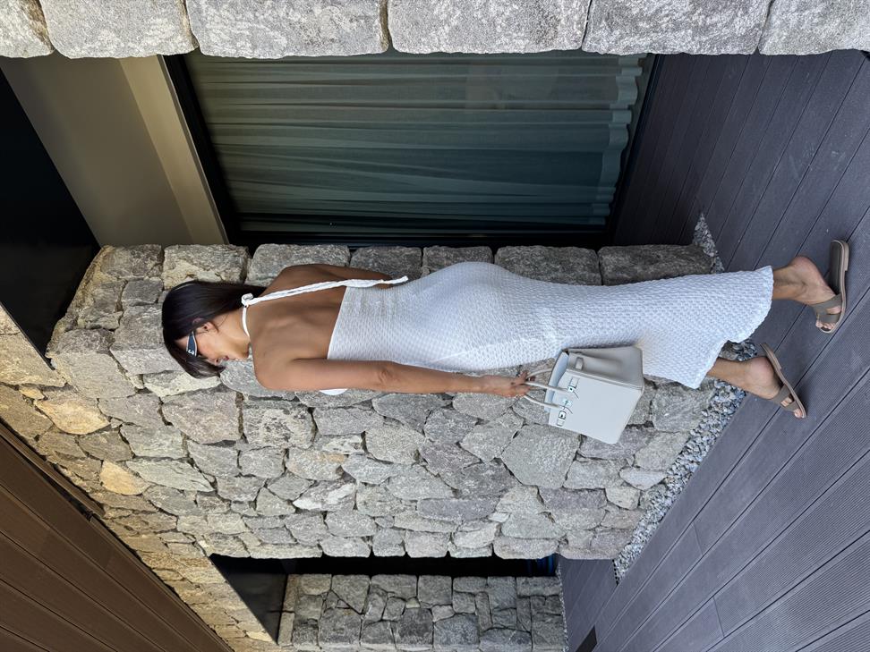 Beyaz Bürümcük Elbise