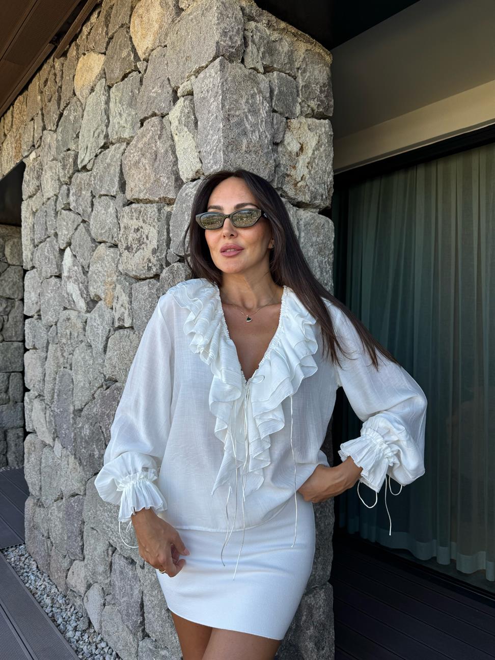 Beyaz İsveç Gömlek