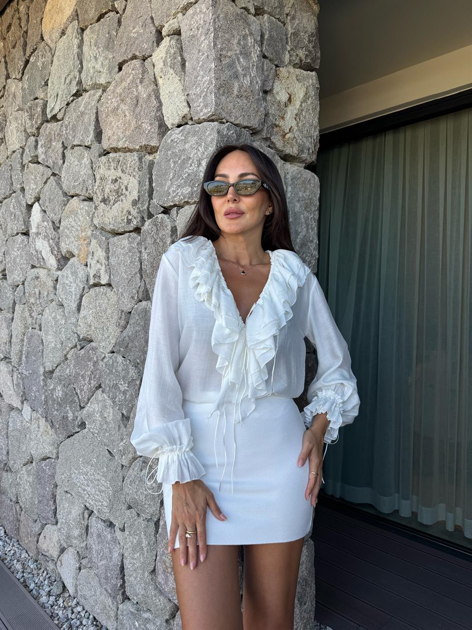 Beyaz İsveç Gömlek