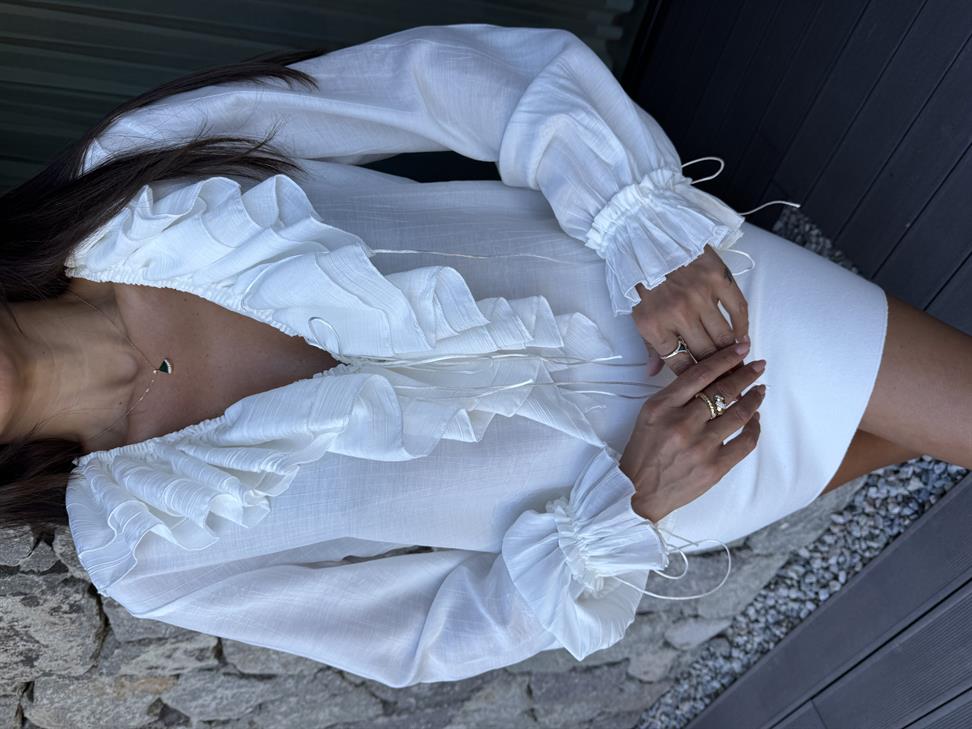 Beyaz İsveç Gömlek