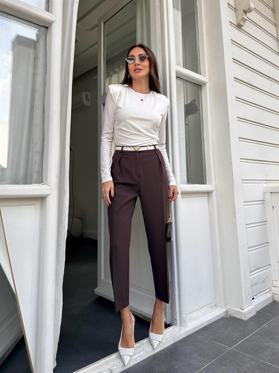 Beyaz Yandan Drapeli Bodysuit