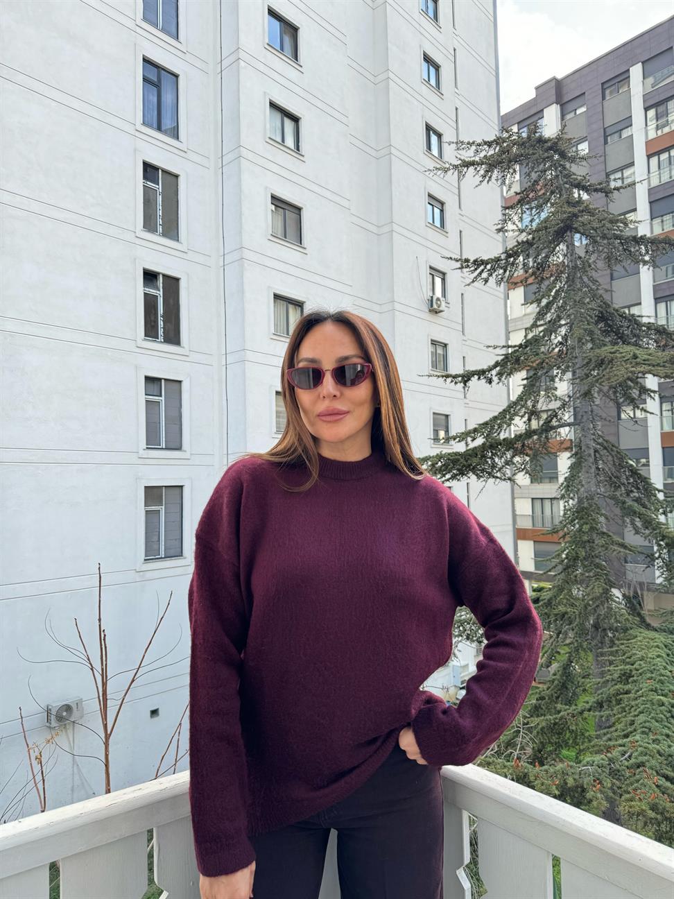 Bordo Sakallı Kazak