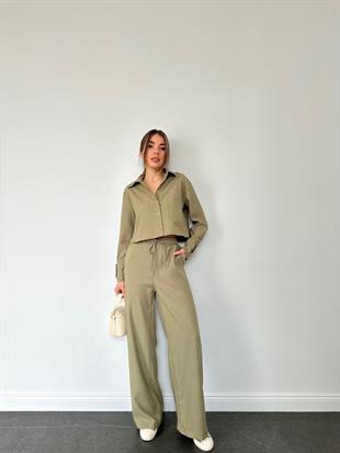 Cep Detaylı Takım Haki