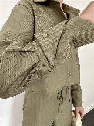 Cep Detaylı Takım Haki