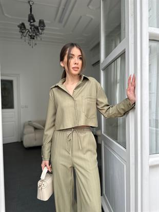 Cep Detaylı Takım Haki