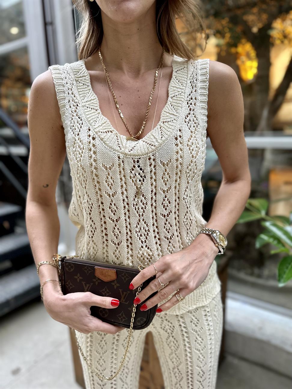 Ekru Dantel Tasarım Takım