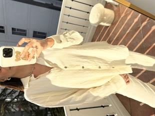 Ekru Pantolon Gömlek İkili Takım