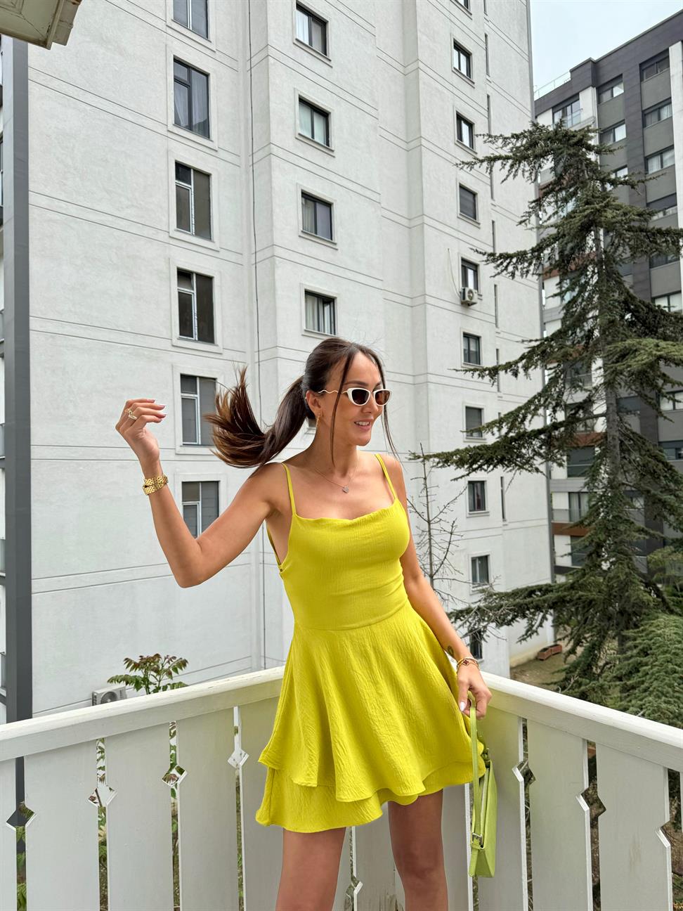 Fıstık Yeşili Tulum