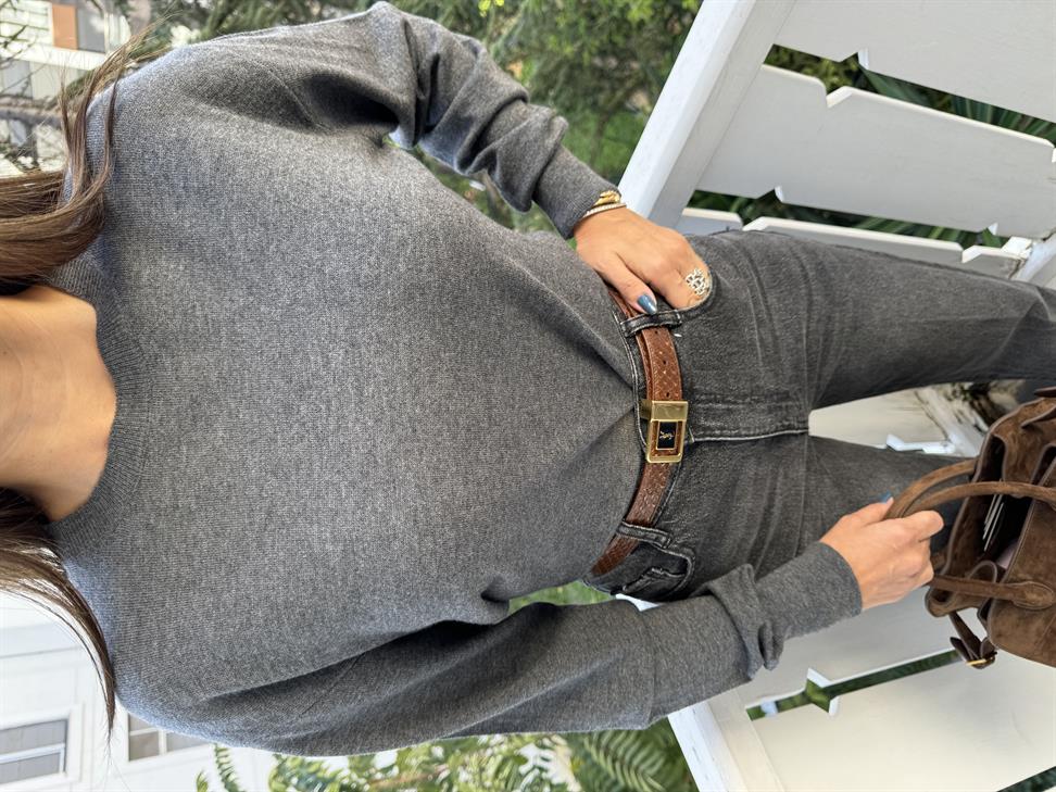 Füme Basic Bisiklet Yaka Triko