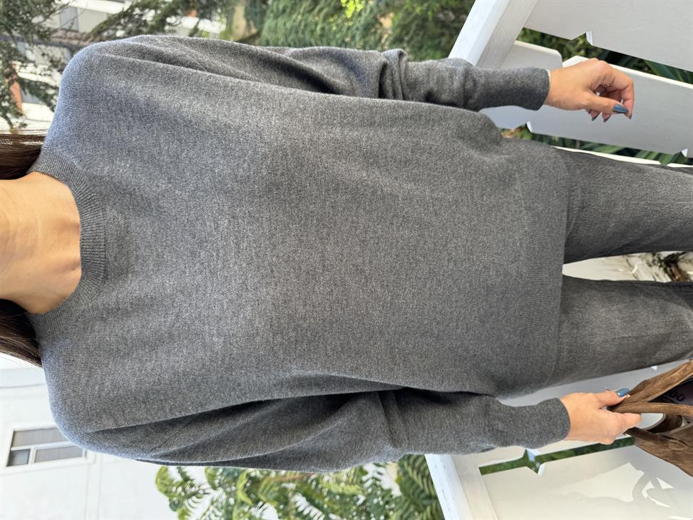 Füme Basic Bisiklet Yaka Triko