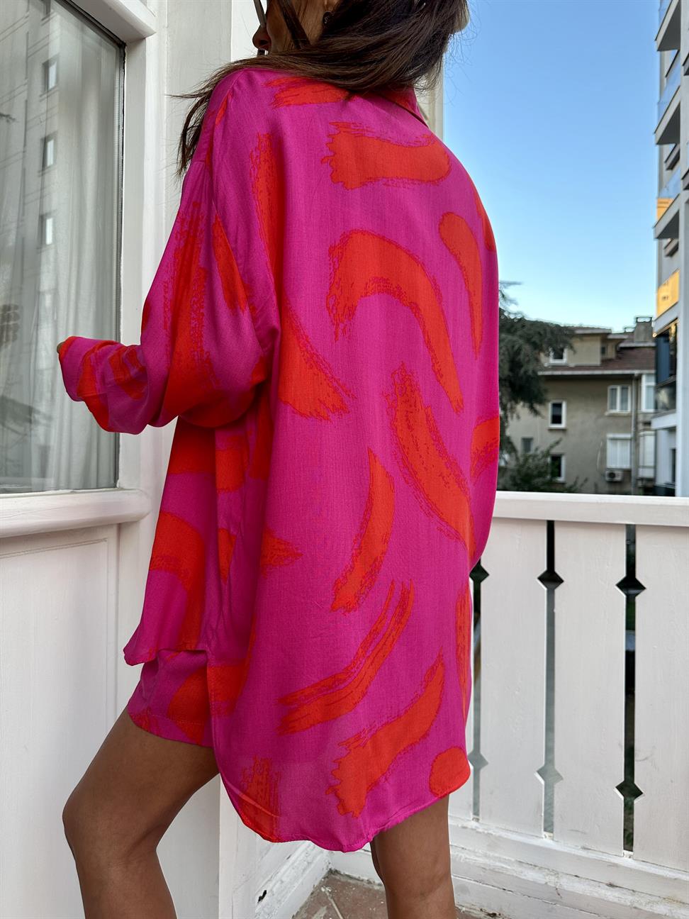 Fuşya Şortlu Kadın Takım