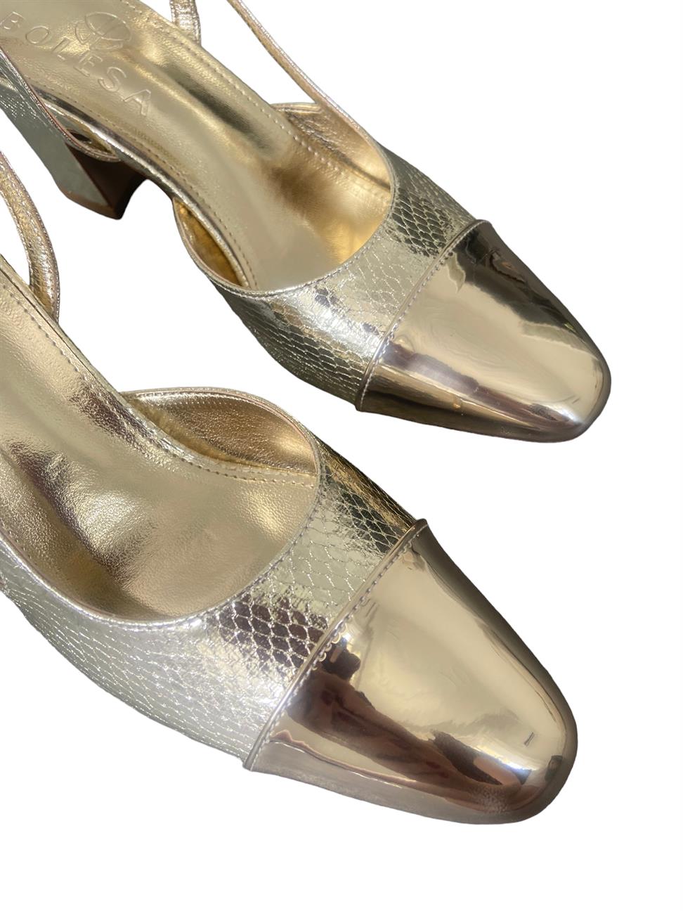 Gold Ella Topuklu Ayakkabı