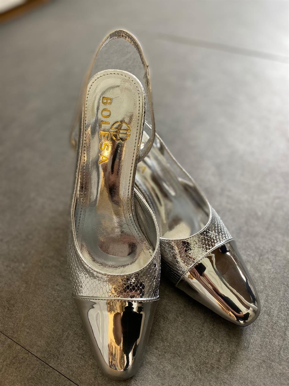 Gold Ella Topuklu Ayakkabı