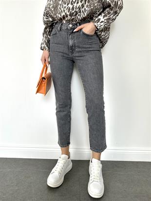 Gri Boru Paça Jean Pantolon