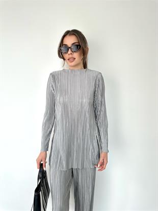 Gri Kırinkıl Kumaş Vatkalı Takım