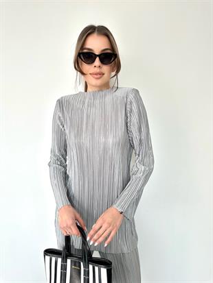 Gri Kırinkıl Kumaş Vatkalı Takım