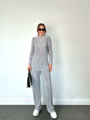 Gri Kırinkıl Kumaş Vatkalı Takım