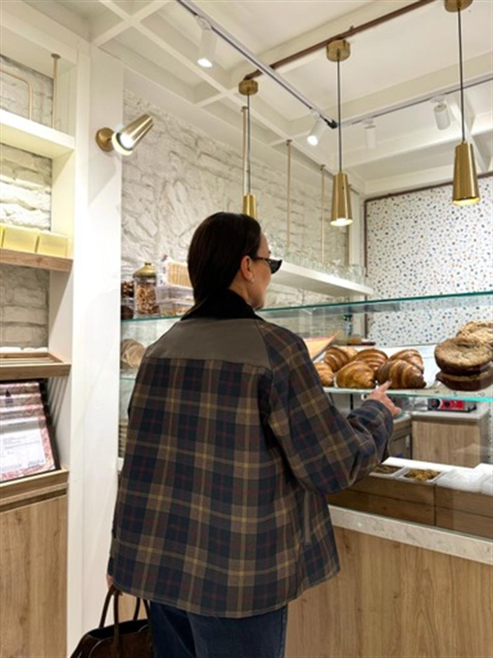 Haki Çıtçıtlı Ekoseli Ceket