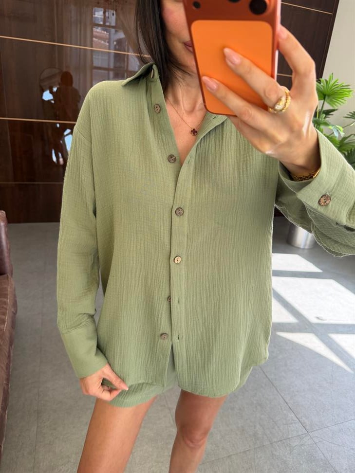 Haki Müslin Wood Takım