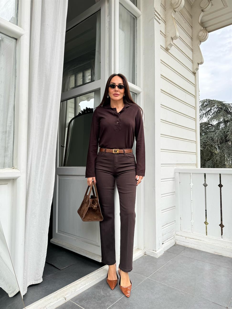 Kahve Denim Pantolon