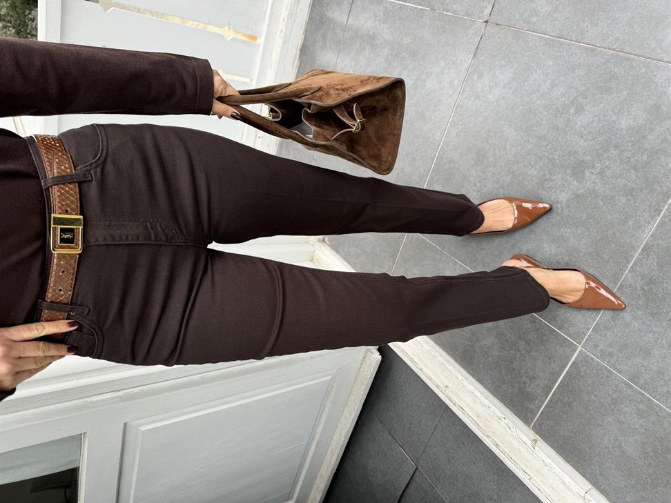 Kahve Denim Pantolon
