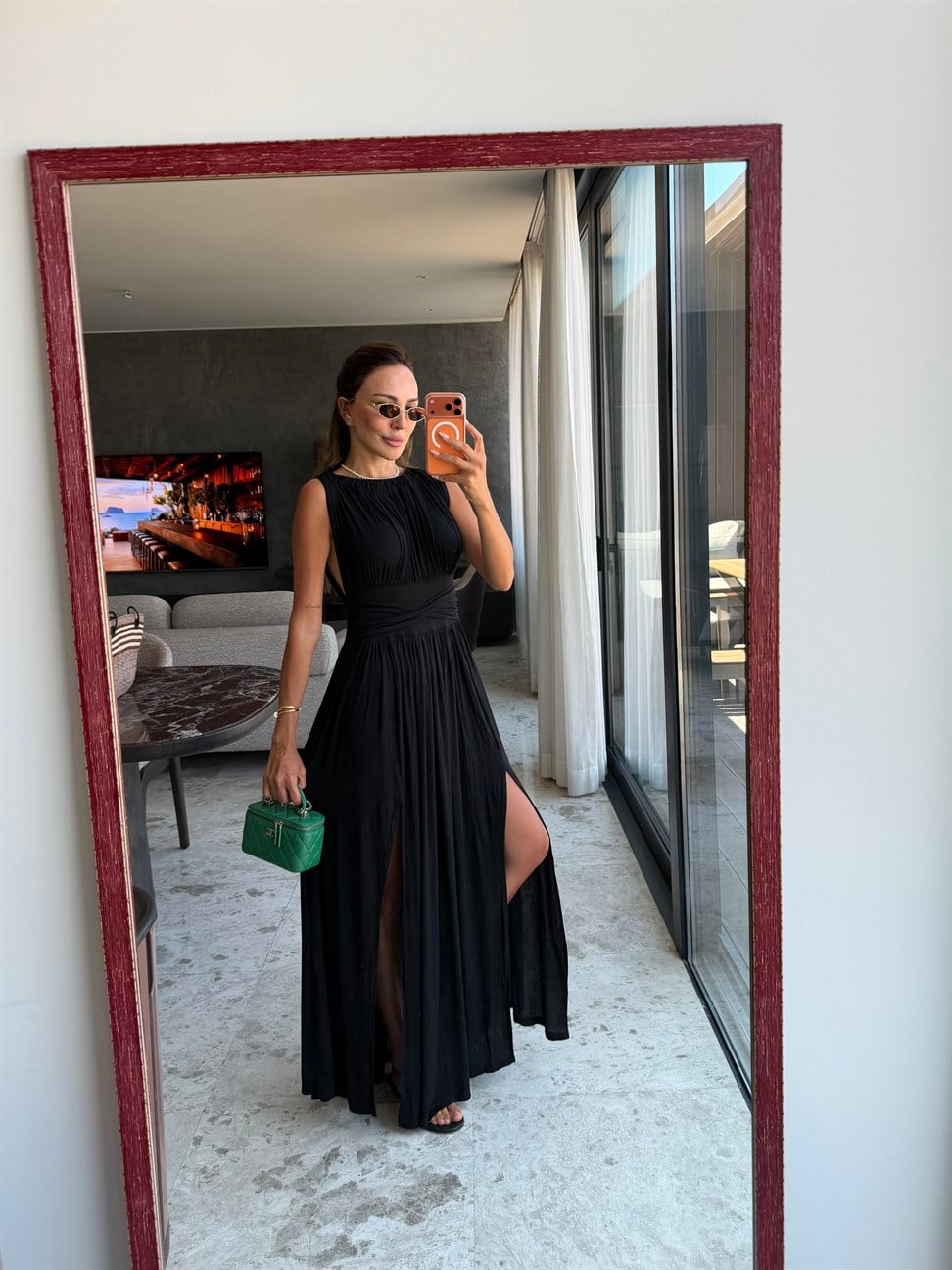Kahve Helen Elbise