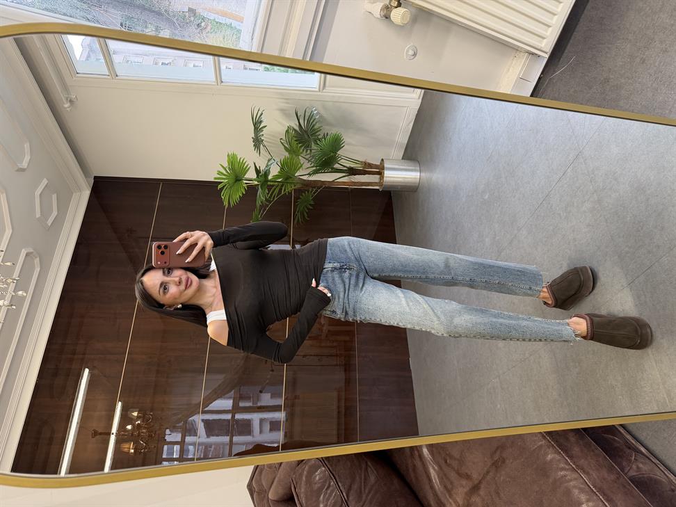 Kahve İkili Asimetrik Bluz